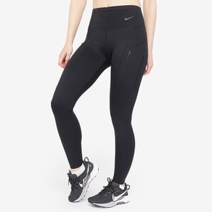NIKE WOMENS DRI-FIT GO MID-RISE LEGGINGS
